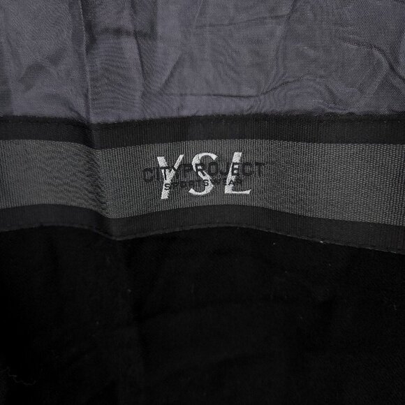 Yves Saint Laurent Wool Jacket Mens Size 54 Gray Full Zip Coat Mock Neck Pockets - Picture 9 of 12